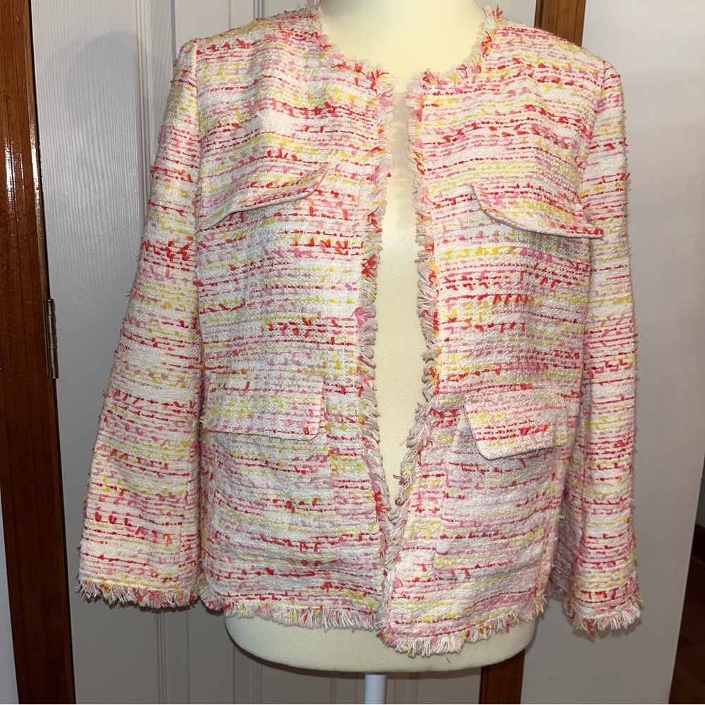 Kate Spade Tweed Chic Multicolor Jacket - Picture 3 of 13